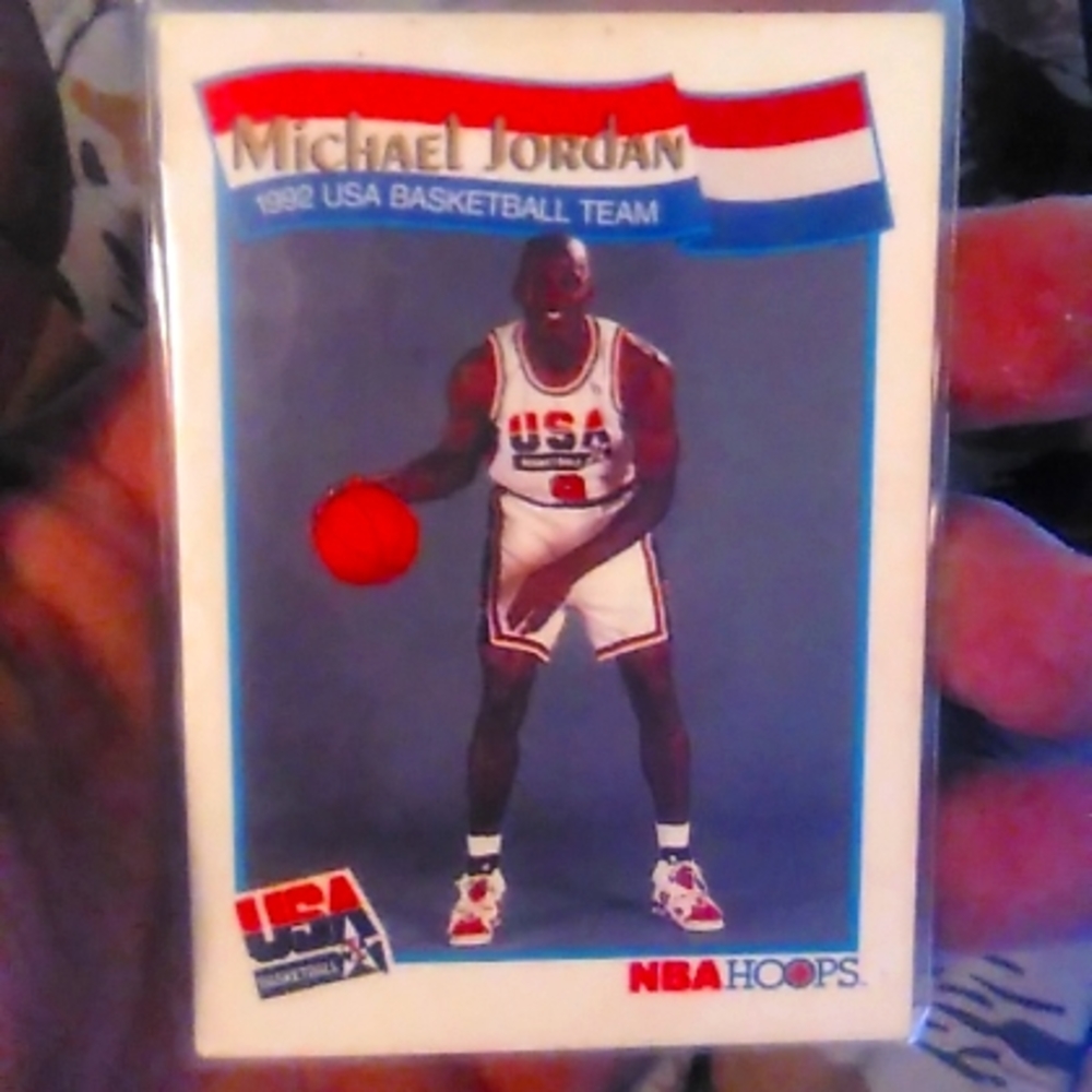 Michaels Jordan 1991 nba hoops sport card used